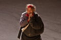 Portrait of an elderly pilgrim from Tibet