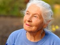 Portrait of the elderly woman Royalty Free Stock Photo