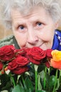 Portrait elderly woman Royalty Free Stock Photo