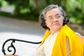 Portrait of the elderly woman Royalty Free Stock Photo