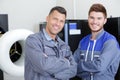 portrait electrician with apprentice