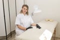 Portrait Of Electrologist, Smiling Beauty Specialist Looking At Camera In Beauty Salon