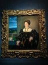 Portrait of Eleonora Gonzaga by Titian at Uffizi Gallery Royalty Free Stock Photo