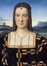 Portrait of Elisabetta Gonzaga by Raffaello Sanzio Royalty Free Stock Photo