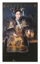 Portrait of Empress Cixi of Qing Dynasty, China Royalty Free Stock Photo