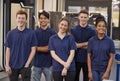 Portrait Of Engineering Apprentices In Factory Royalty Free Stock Photo