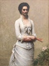 Portrait of Eva Callimachi-Catargi painting, by Henri Fantin-Latour Royalty Free Stock Photo