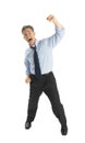 Portrait Of Excited Mature Businessman Shouting Royalty Free Stock Photo