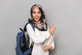 Portrait of an excited young arabian woman