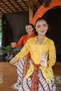 Portrait of a traditional javanese dancers