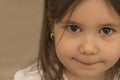 Portrait of expressive beautiful little girl Royalty Free Stock Photo