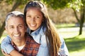 Portrait Of Father And Daughter In Countryside Royalty Free Stock Photo
