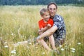 Portrait of father and son Royalty Free Stock Photo