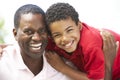 Portrait Of Father And Son In Park Royalty Free Stock Photo