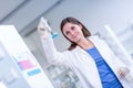 Portrait of a female chemistry student carrying out research Royalty Free Stock Photo