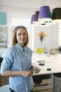 Portrait Of Female Clothing Designer At Workplace