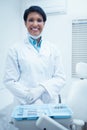 Portrait of female dentist Royalty Free Stock Photo