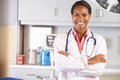 Portrait Of Female Doctor In Doctor's Office