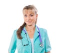 Portrait of female doctor isolated Royalty Free Stock Photo