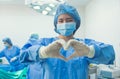 Portrait of female doctor in operation room of hospital Royalty Free Stock Photo