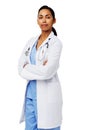 Portrait Of Female Doctor Standing Arms Crossed Royalty Free Stock Photo