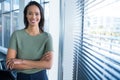 Portrait of female executive standing with arms crossed Royalty Free Stock Photo