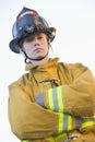 Portrait of a female firefighter Royalty Free Stock Photo
