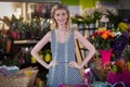 Portrait of female florist smiling