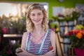 Portrait of female florist smiling