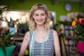 Portrait of female florist smiling