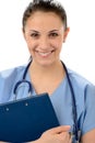Portrait of female general practitioner in uniform Royalty Free Stock Photo