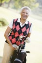 Portrait Of A Female Golfer Royalty Free Stock Photo