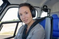 portrait female helicopter pilot