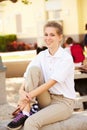 Portrait Of Female High School Student Wearing Uniform Royalty Free Stock Photo