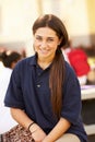 Portrait Of Female High School Student Wearing Uniform Royalty Free Stock Photo