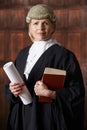 Portrait Of Female Lawyer In Court Holding Brief And Book Royalty Free Stock Photo