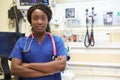 Portrait Of Female Nurse In Emergency Room Royalty Free Stock Photo