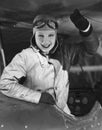 Portrait of female pilot