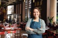 Portrait of female restaurant manager