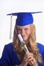 Portrait of a female university graduate Royalty Free Stock Photo