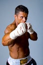 Portrait of the fighter Royalty Free Stock Photo