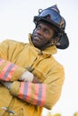 Portrait of a firefighter Royalty Free Stock Photo