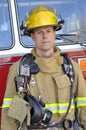 Portrait of a fireman