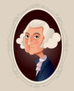 George Washington Vector Caricature Illustration