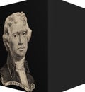 Portrait of first U.S. president Thomas Jefferson Royalty Free Stock Photo