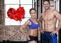 Portrait of fitness couple Royalty Free Stock Photo