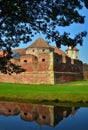 Portrait of a fortress in reflection Royalty Free Stock Photo