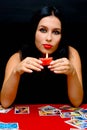 Portrait fortuneteller Girl Royalty Free Stock Photo