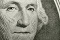 Image of American icon, George Washington, from the obverse of the US dollar. .