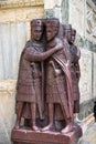 Portrait of the Four Tetrarchs by St Mark`s Square in Venice